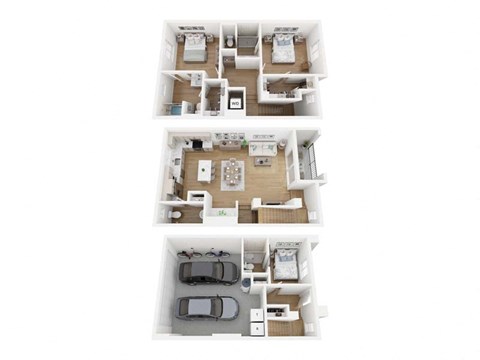 the brook 3 bedroom floor plan  villas at park ridge